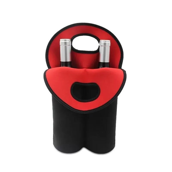 Insulated Neoprene Wine Carrier Tote Bag
