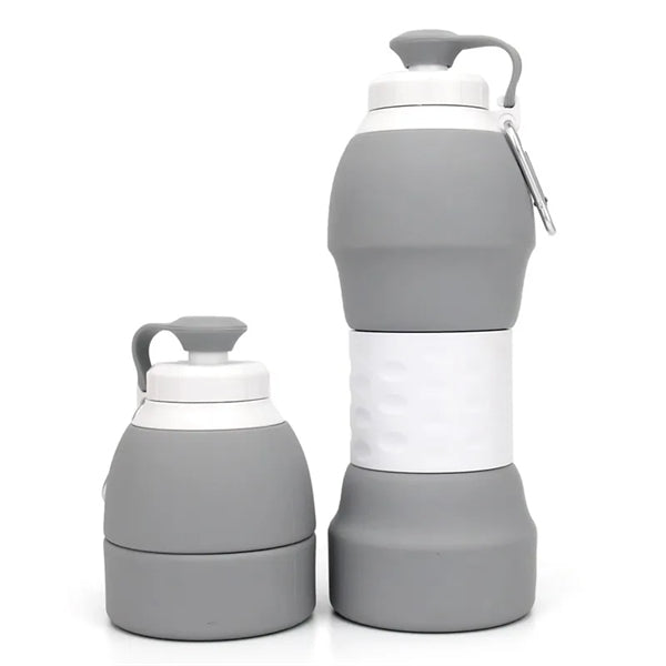 20oz Food Grade Silicone Folding Water Bottle