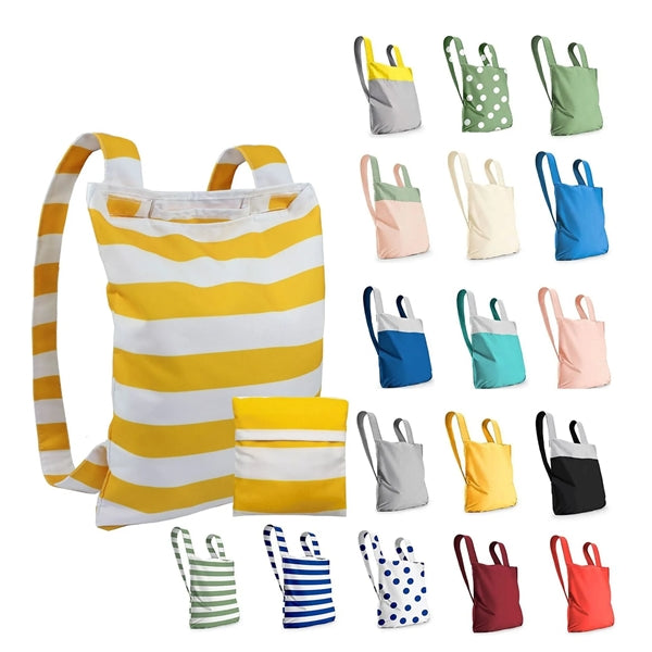 Convertible Tote Backpack With Adjustable Strap