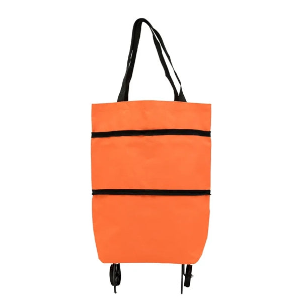 Folding Shopping Bag Collapsible Trolley with Wheels