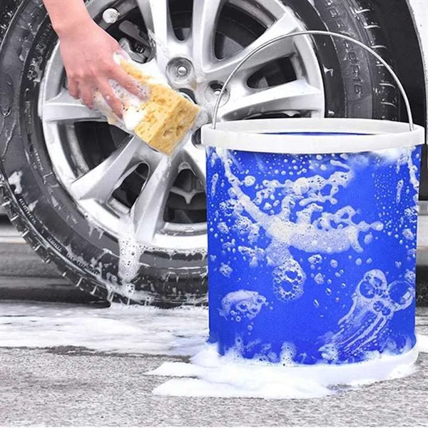 Car Wash Portable Collapsible Folding Bucket For Cleaning