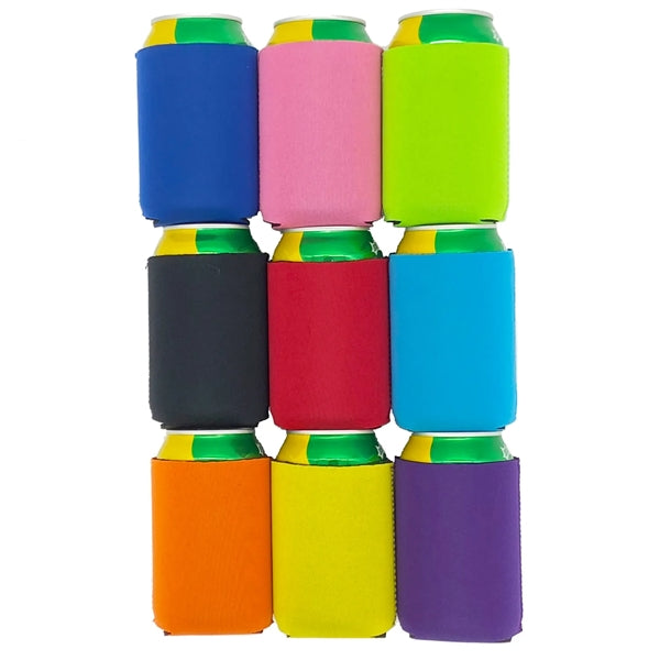Neoprene Sleeves -Plain Cooler Covers Fit 12 oz Cans