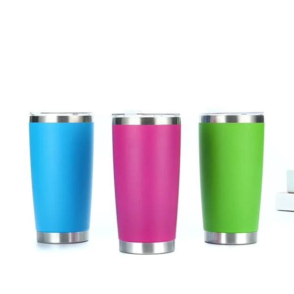 20 Oz Vacuum Insulated Tumbler Cup With Lid and Straw