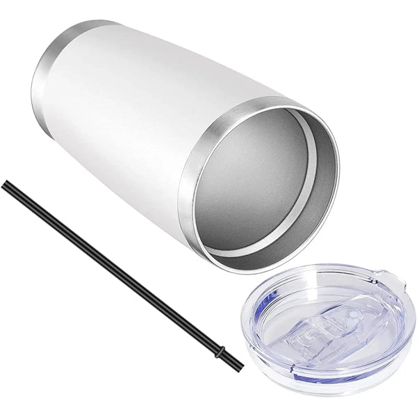 20 Oz Vacuum Insulated Tumbler Cup With Lid and Straw