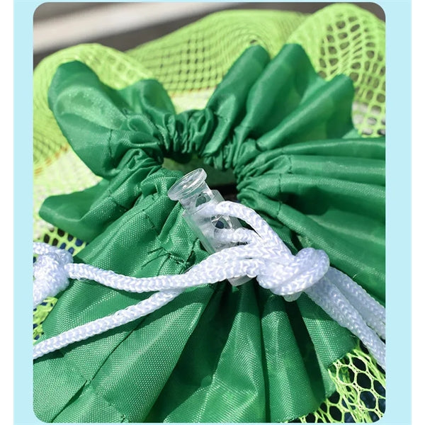 Large Drawstring Mesh Beach Bag