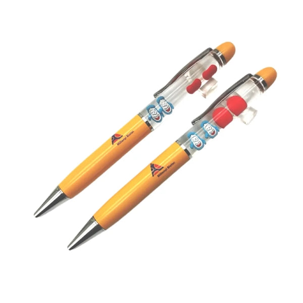 Superior Metal Twist Pen w/Custom 3D Molded Floaters