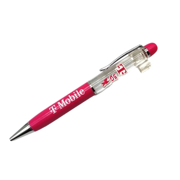 Superior Metal Twist Pen w/Custom 3D Molded Floaters