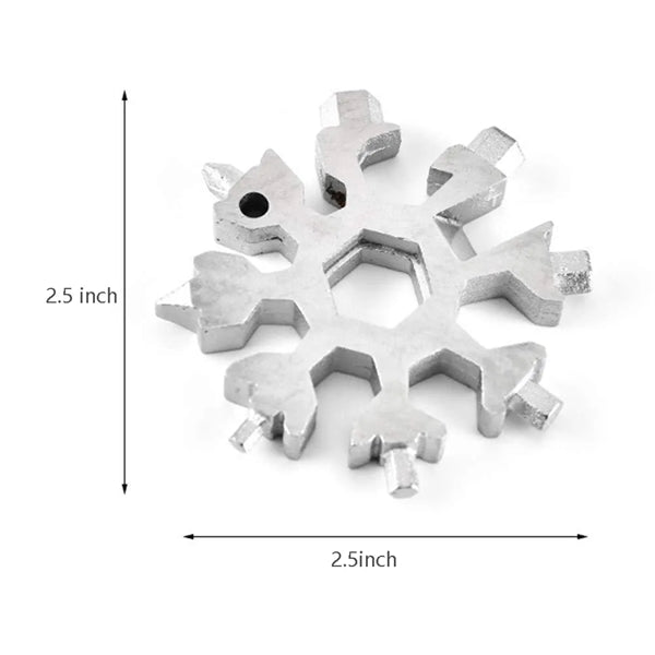19-in-1 Stainless Steel Snow Keychain