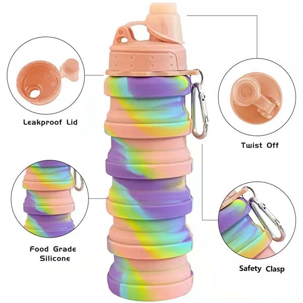 17Oz High Quaility Hand-held Collapsible Drinking Bottle