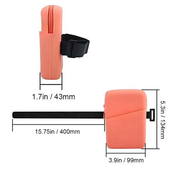 Silicone Tumbler Card Water Bottle Pouch