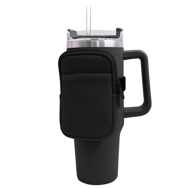 Dual Zipper Tumbler Running Water Bottle Bag for Phone