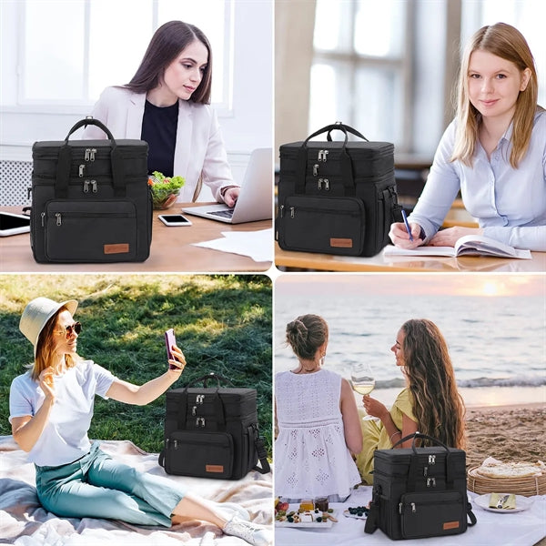 Large Capacity Portable Insulated Lunch Bag