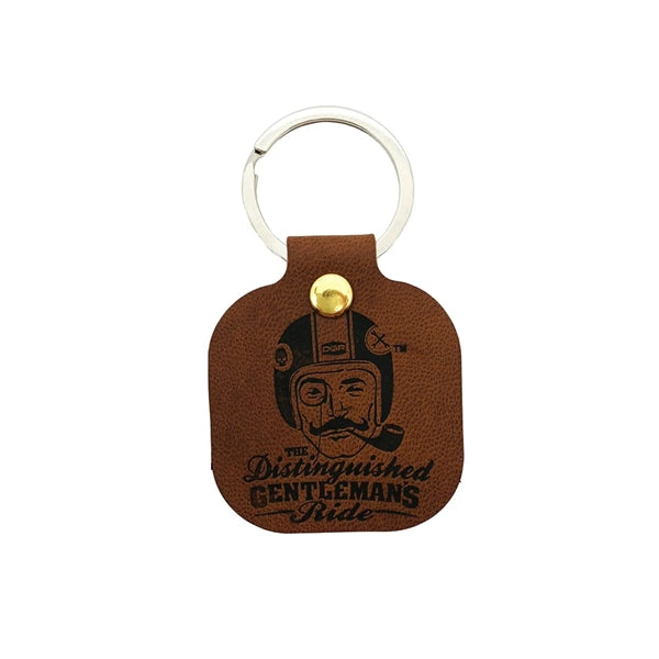 PU Leather Square Keychain