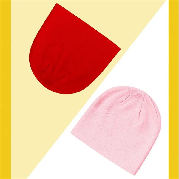 Short Unisex Beanie Crimping Winter Warm Knitted Hat