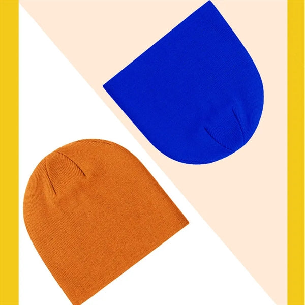 Short Unisex Beanie Crimping Winter Warm Knitted Hat