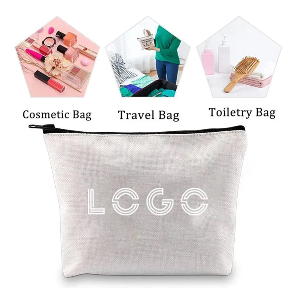 Canvas Zipper Pouch Makeup Bag