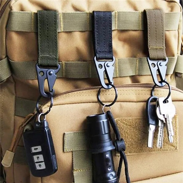 Tactical Carabiner Hooks Keychain