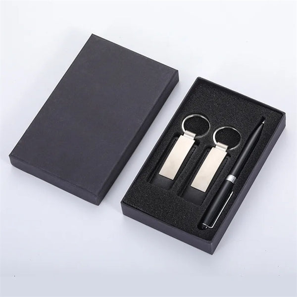 Business Signature Ballpoint Pen Keyring Set Gift Box Suit