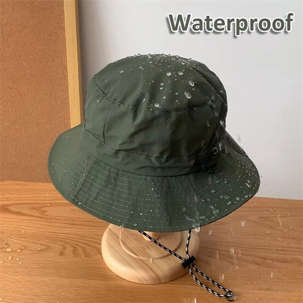 Men Outdoor Sun Protection Wide Brim Bucket Fishman Hat