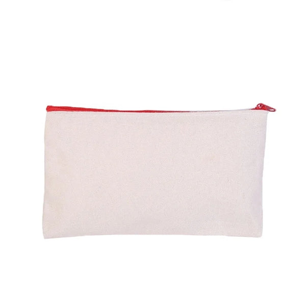 Canvas Cosmetic Bags Zipper Pencil Cases
