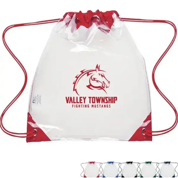 PVC Clear Drawstring Bag
