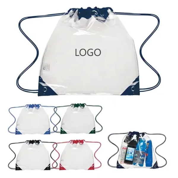 PVC Clear Drawstring Bag