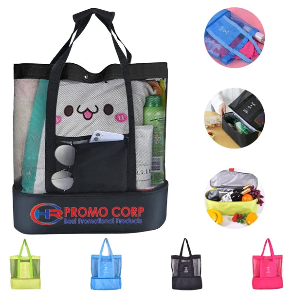 Mesh Tote Bag with Cooler