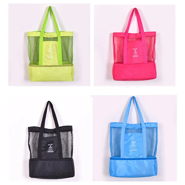 Mesh Tote Bag with Cooler