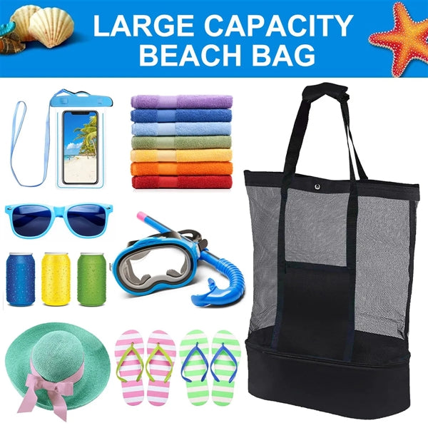 Mesh Tote Bag with Cooler