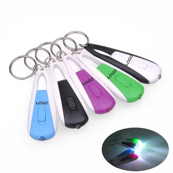 Fish Shape LED Keychain with Mini Flashlight