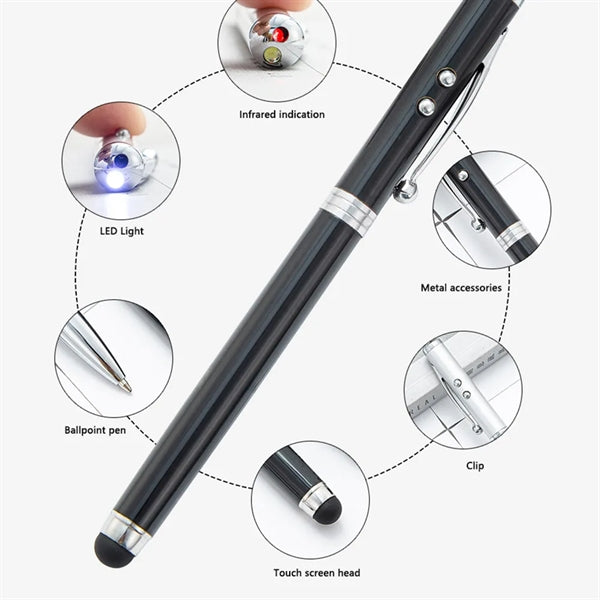 4-in-1 Universal Touch Screen Stylus Ballpoint Pen