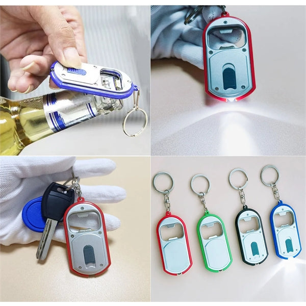 Bottle Opener Key Chain with LED Light
