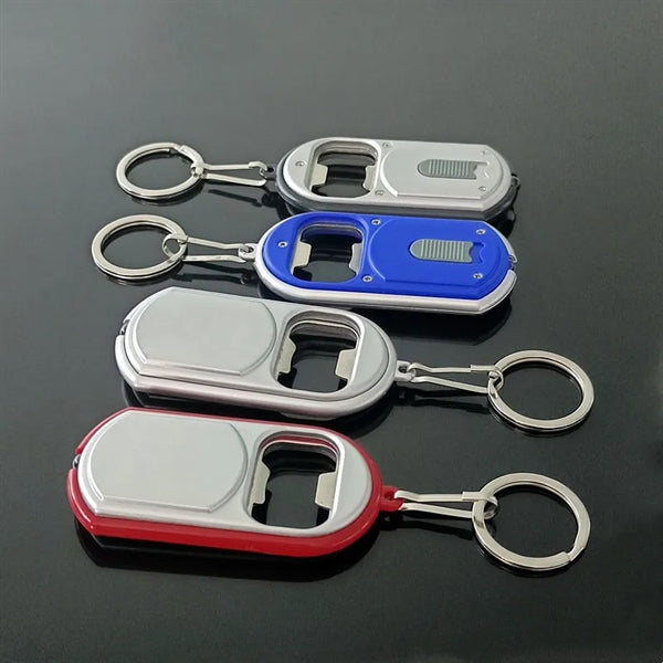 Bottle Opener Key Chain with LED Light