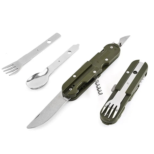 5in1 Portable Folding Travel Utensil