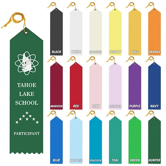 2" x 8" Custom Award Ribbon with Event Card