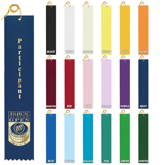 2" x 10" Custom Award Ribbon with Event Card
