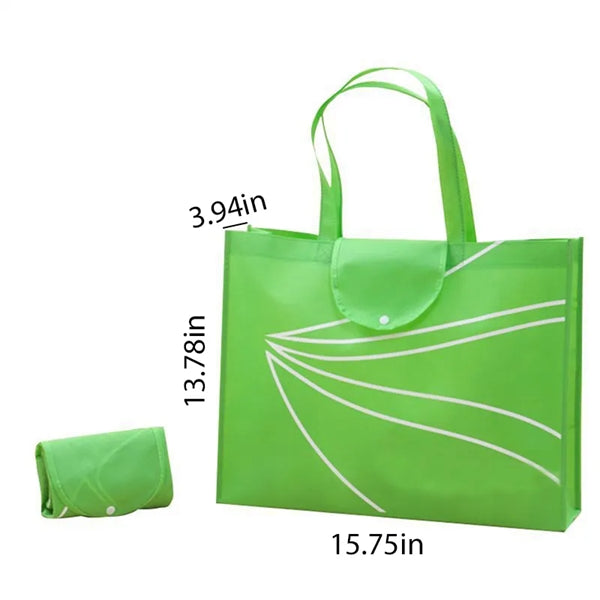 Non-woven Grocery Foldable Tote Shopping Bag W/ Pouch