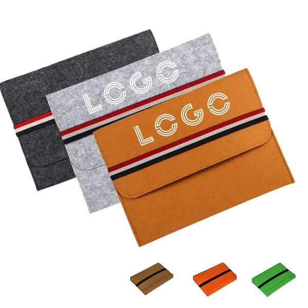Felt electronic storage organization bag