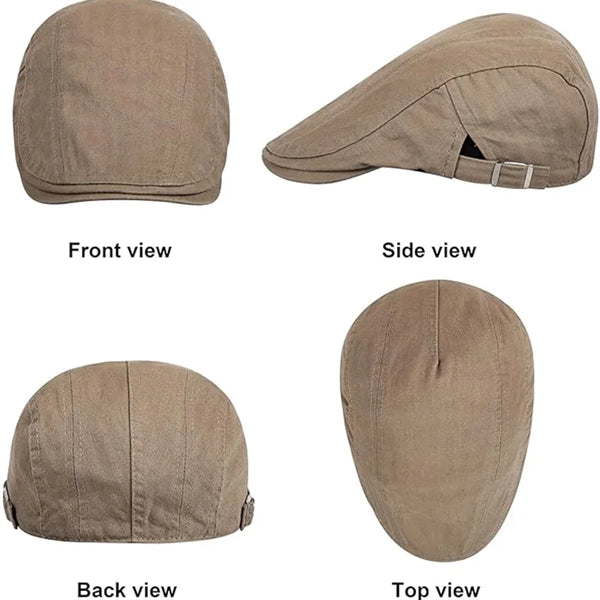 Cotton Adjustable Irish Cabbie Ivy Driving Hunting Hat