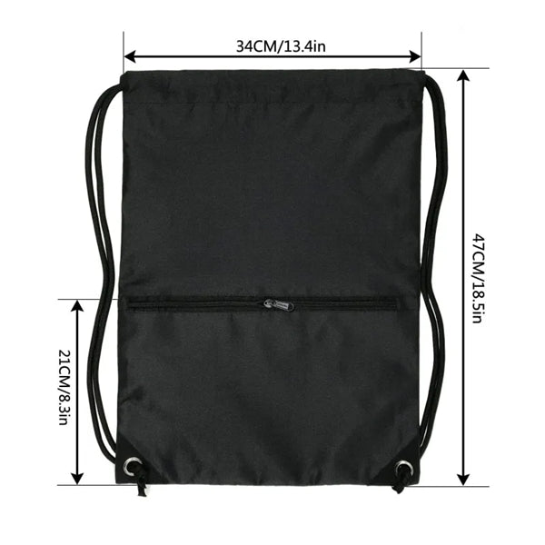 Drawstring Backpack Bag Sport Gym Sackpack