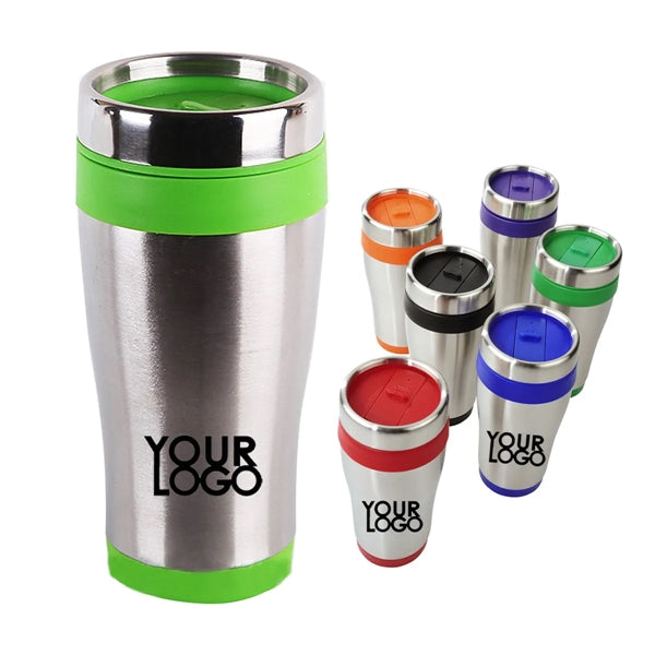 16oz. Stainless Steel Travel Mug Insulated Tumbler Cup