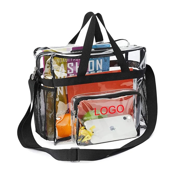 Game Day Clear Zippered Safety Tote