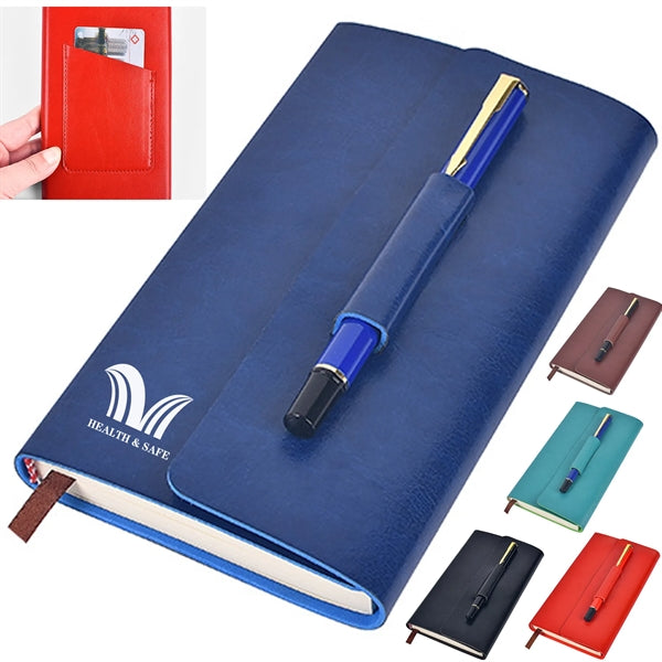 Notebook With Pen & Card Holder