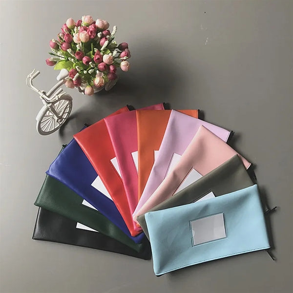 Zipper Security Bank Deposit Bag