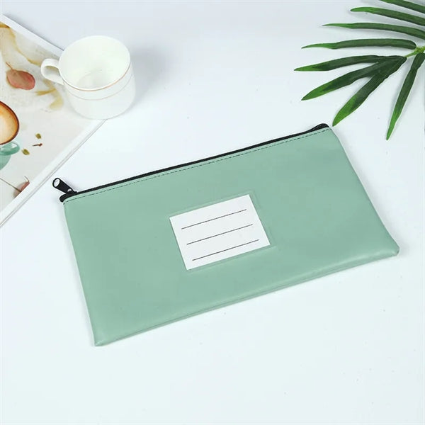 Zipper Security Bank Deposit Bag