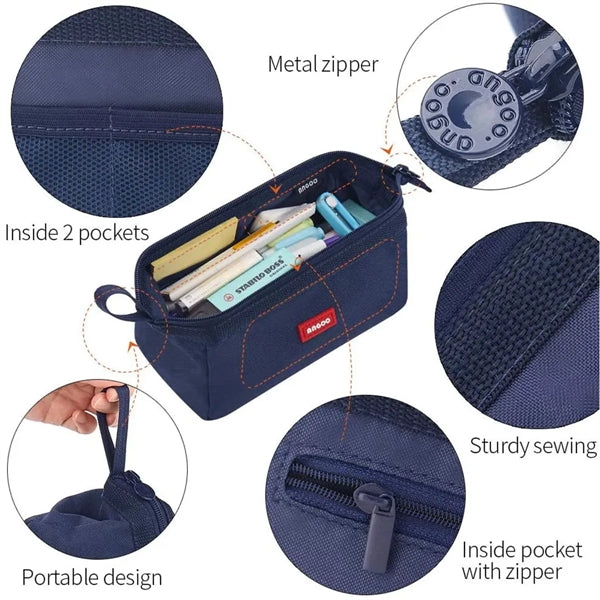 Durable Polyester Oxford Cloth Stationery Bag Pencil Case