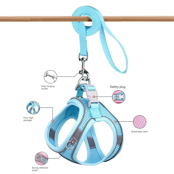 Pet Vest Harness with Super Breathable Mesh