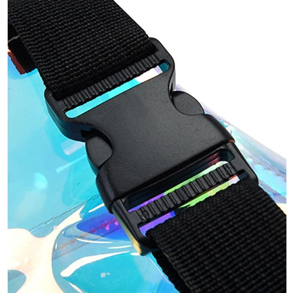 Clear Holographic Fanny Pack Stadium Approved