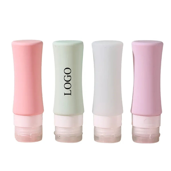 3OZ/90ML Silicone Travel Bottles for Toiletries(4PCS)