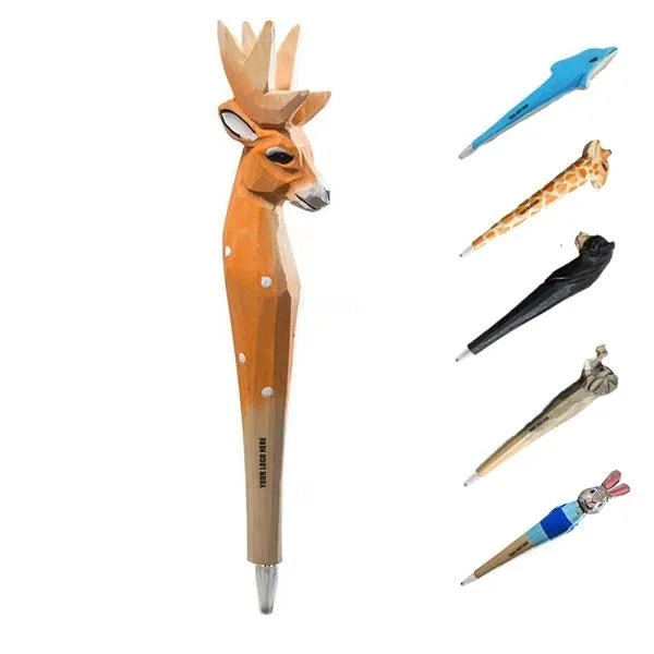 Wood Animal Ball Pen
